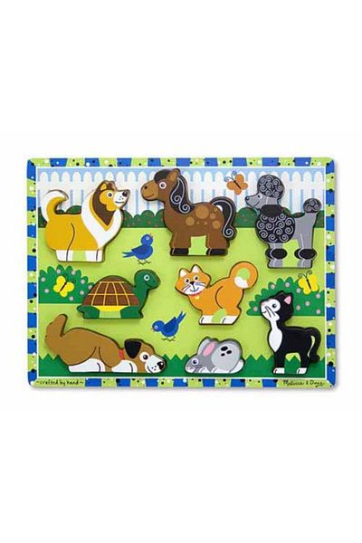 Melissa & Doug Melissa And Doug Wooden Chubby Puzzle - Pets