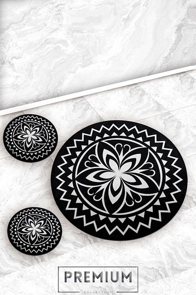 Evperest Clover Bath Mat Set