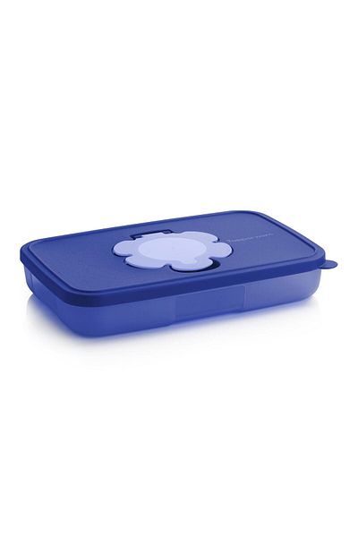 Tupperware Navy Blue 650ml Wet Wipes Box