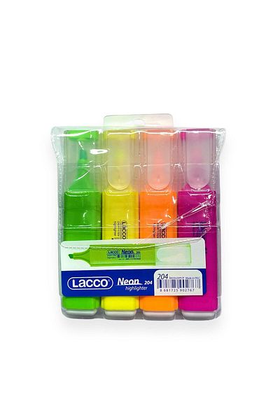 Lacco 204 Lacco Neon Phosphorus Pen Set of 4