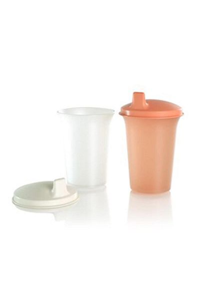 Tupperware Set of 2 Kids All with Me Cup Feeding Bottle 200 ml