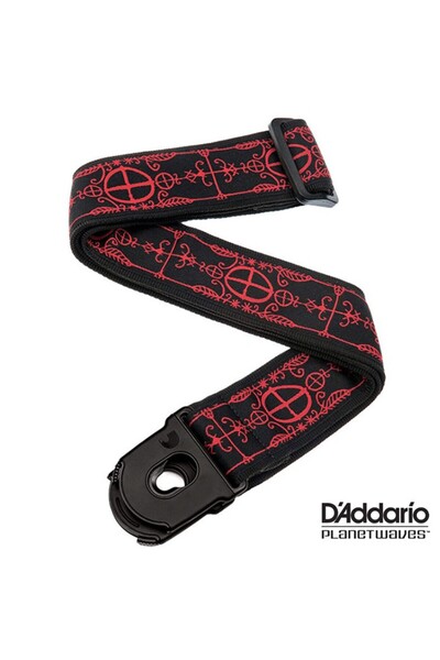 Planet Waves PLANETWAVES 50PLA12 GİTAR ASKISI 50MM LOCK WOODOO   ÇİN Gitar As...