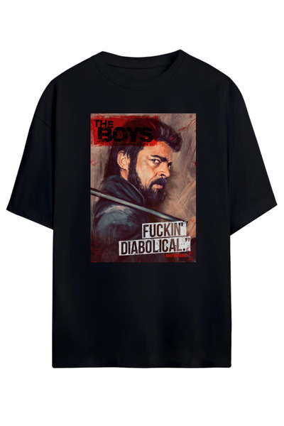 MAGORS تي شيرت قطني كبير الحجم للجنسين بتصميم THE BOYS BILLY BUTCHER