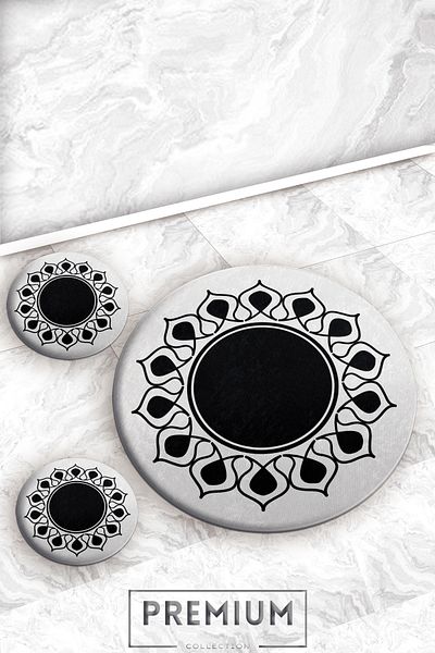Evperest Tulip Bath Mat Set