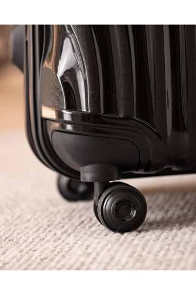 Madame Coco Huitre Valiz/bavul - Siyah - Orta Boy