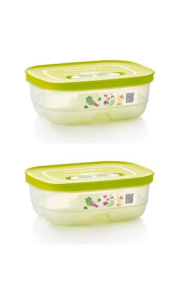 Tupperware طقم حاوية تخزين للثلاجة من سلسلة سيرا، قطعتين، 800 مل
