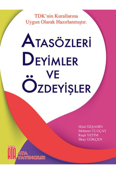 Ata Yayıncılık Atasözleri, Deyimler ve Özdeyişler (Karton Kapak)