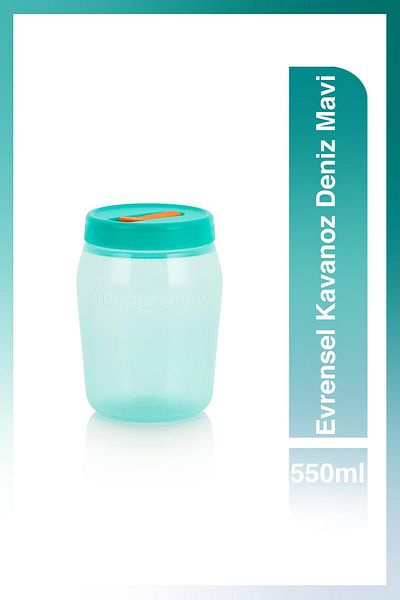 Tupperware Sea Blue Universal Series 550ml Food Storage Jar