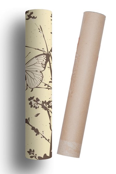 Bigaimaj Refrigerator and Dishwasher Door Sticker Self-Adhesive Foil Covering Butterfly