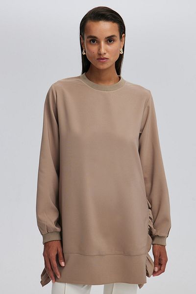Touché Privé Crepe Tunic - Ruffle Detail