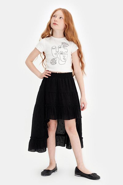 Tyess Bg Store Girls' Black Skirt 23Ss0Tj4303