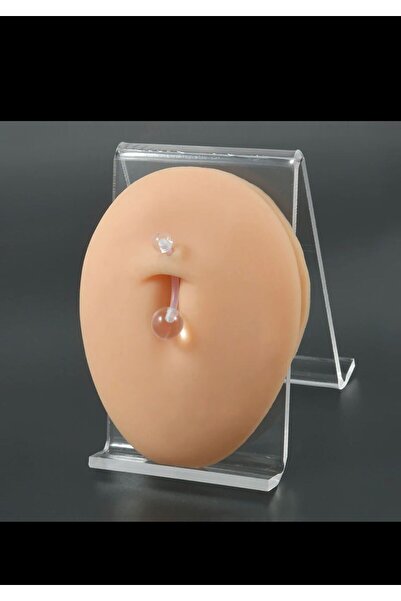 TakıConcept Bioplast Şeffaf Antialerjik Esnek Göbek Piercingi