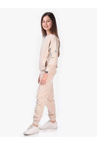 Victor and Jane By Styli Solid Round Neck Sweatshirt & Joggers Sets