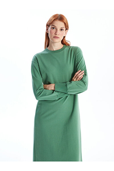 LC Waikiki Peak Yeni Sezon Bisiklet Yaka Kadın Sweatshirt Elbise