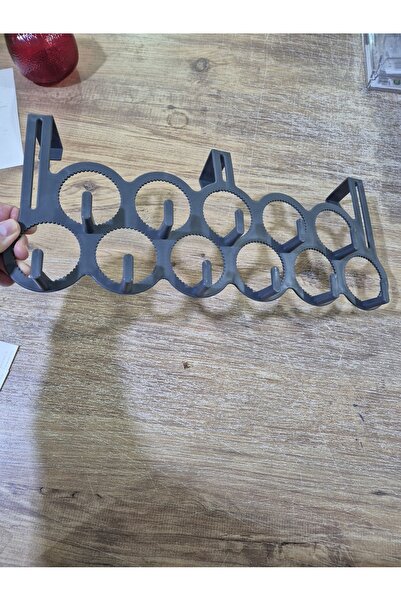 Hibana 10 Kanca Çok Amaçlı Kapı Arkası Askısı GRİ-1 Adet