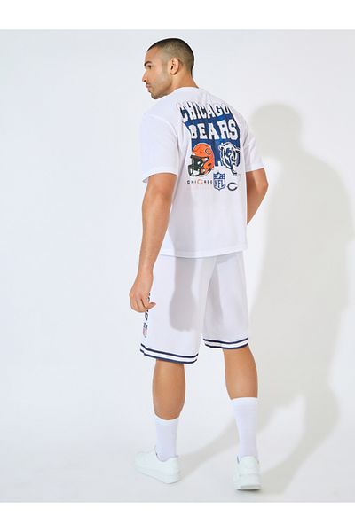 Styli NFL Chicago Bears Jersey Oversized T-Shirt & Shorts Athleisure Co-Ords