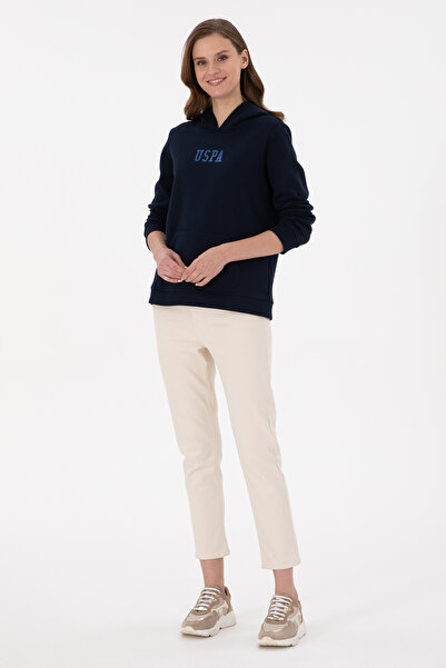 U.S. Polo Assn. Γυναικείο φούτερ Navy Blue Basic με κουκούλα 50289536 -VR033