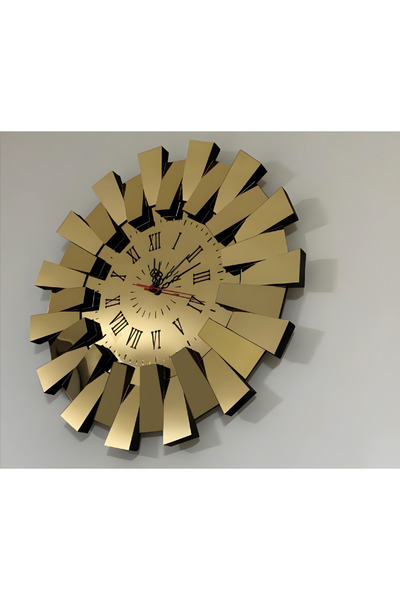 VEFART Piyano Saat Gold Romen Rakamlı