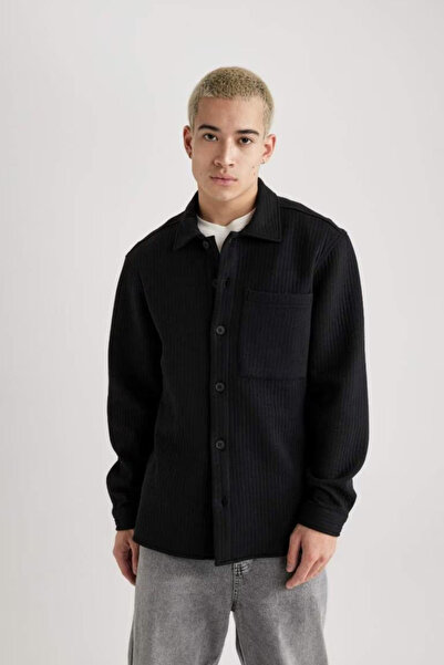 DeFacto DFC - Довгорукавна сорочка з регулярним кроєм з трикотажу