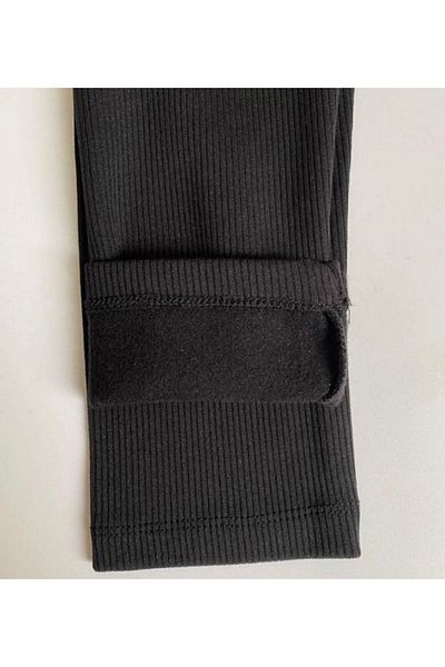 SYS BASIC Ribbed High Waist Raster Warm Women's Leggings