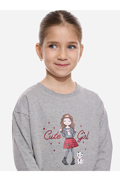 Victor and Jane By Styli Graphic Print Regular Sweatshirt & Joggers Set