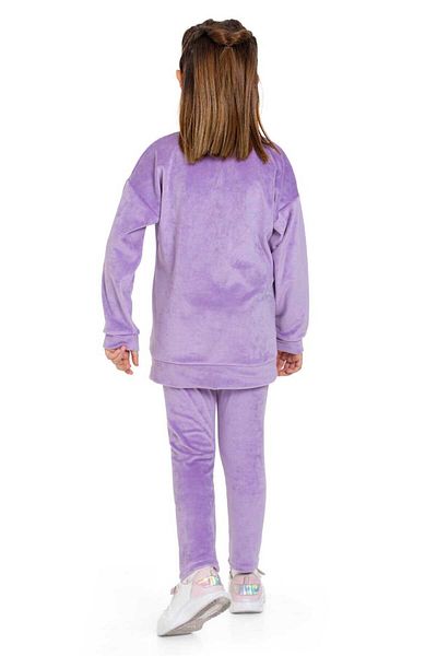 My Kids Wear Velvet Basic Solid Color Children's Set