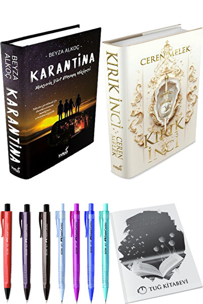 İndigo Kitap Karantina 1 Ciltli ve Kırık İnci Ciltli + Hediyeli