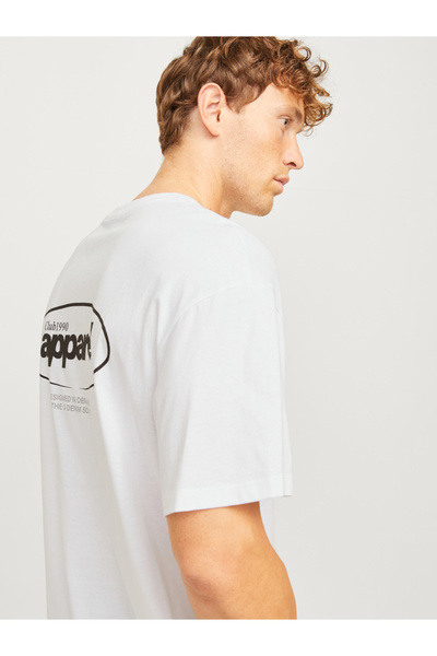 Jack & Jones Weit geschnittener Ersatz mit Grafikdruck auf der Rückseite