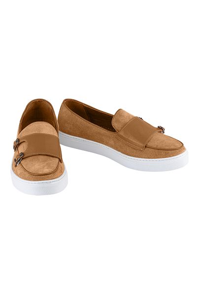 NOOSY Genuine Leather Tan Men's Sneakers