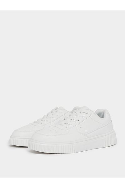 Styli Abstract Sole Detail Comfort Cushioned Lace Up Sneakers