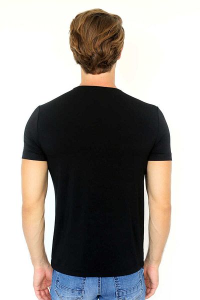 DOSXX 0 Collar Slim Fit Bamboo Men's T-shirt