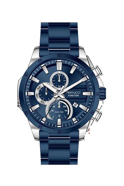 Ferrucci Men Wrist Watch Fc 12459Fm Function Blue Color with Bracelet Gift