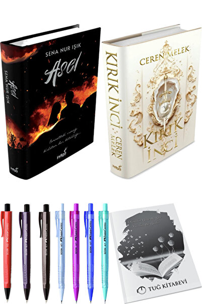 İndigo Kitap Asel Ciltli ve Kırık İnci Ciltli + Hediyeli