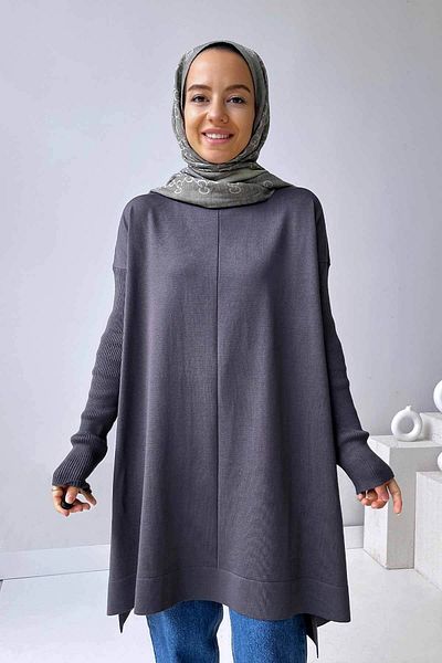 Ka Hijab Mira Mercerized Hijab Tunic - Smoked