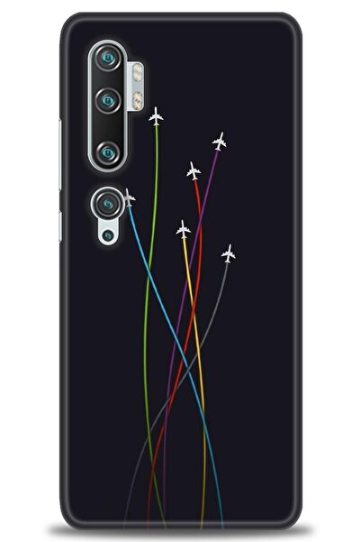 MRCİLETİSİM Xiaomi Mi Note 10 Pro Kılıf HD Baskılı Kılıf - Uçaklar