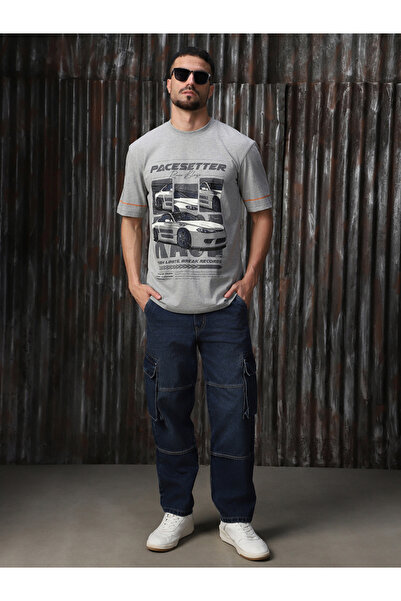 High Star By Styli Graphic Print Cotton Relaxed Fit T-Shirt