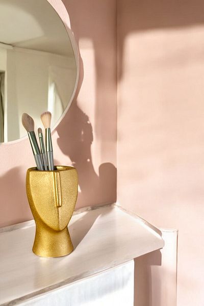 Evene Gold Colored Makeup Organizer - Brush Holder and Organizer Model 23