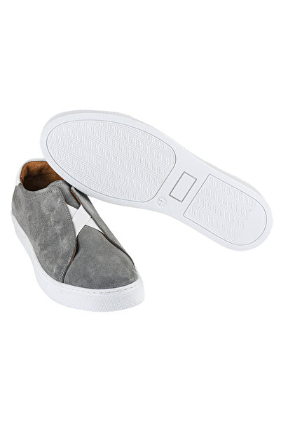 NOOSY Genuine Leather Gray Suede Men's Sneakers