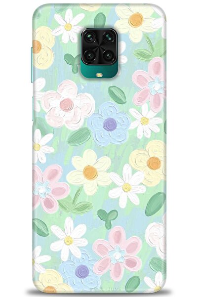 MRCİLETİSİM Xiaomi Redmi Note 9 Pro Kılıf HD Baskılı Kılıf - Çiçekk + Tam Ekr...