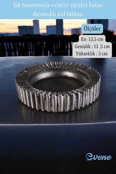 Evene Ashtray Silver Antique Ash Tray Decorative Ashtray Model 5