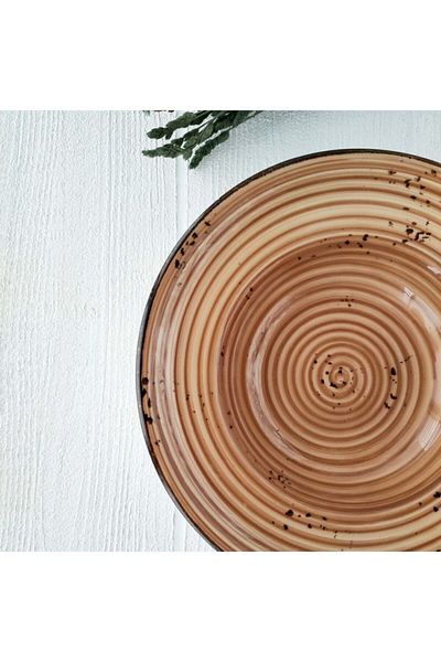 MADAM İZMİR Zest 25 Cm Pasta Plate - Brown
