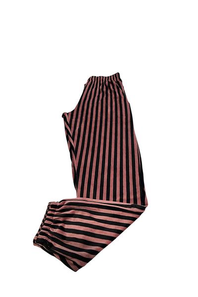 Stil Moda Γαλλικές βελούδινες πιτζάμες - Μαλακές με μανσέτες στον αστράγαλο και τσέπες Joger Sweatpants με μονό πάτο