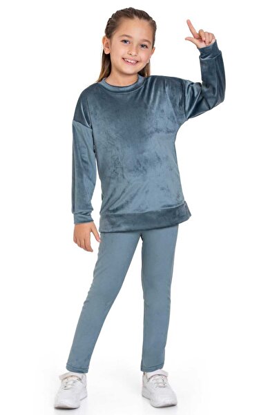 My Kids Wear Set pentru copii de culoare solidă de bază catifea