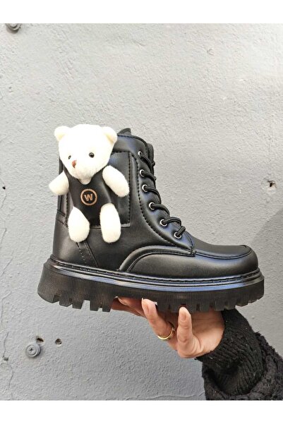 Neco Παιδικές μπότες με φιγούρα αρκουδάκι, αντιολισθητική σόλα, υλικό εξωτερικού δέρματος ανθεκτικό στο νερό και το κρύο