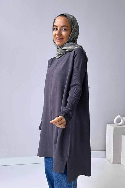 Ka Hijab Mira Mercerized Hijab Tunic - Smoked