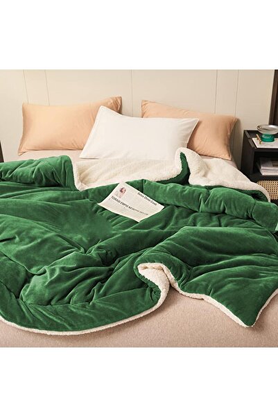 pamukkale cotton flowers Sherpa Polar Battaniye Çift Taraflı Çift Kişilik 220...