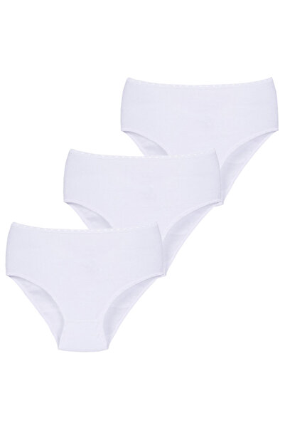CNT Women's Rib High Waist Large Size Panties 3 Pack