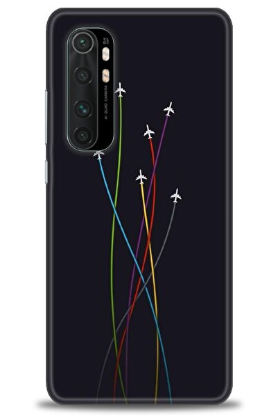 MRCİLETİSİM Xiaomi Mi Note 10 Lite Kılıf HD Baskılı Kılıf - Uçaklar