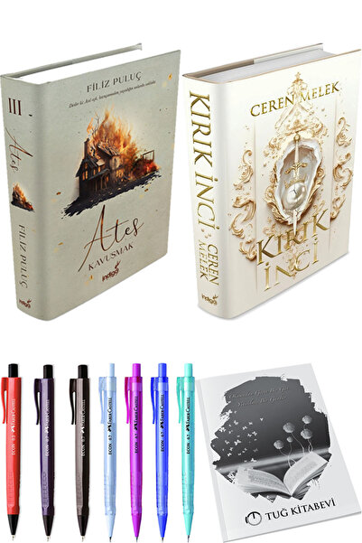 İndigo Kitap Ateş Kavuşmak 3 Ciltli ve Kırık İnci Ciltli + Hediyeli