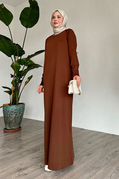 InStyle Φόρεμα με ριγέ ραφή με λεπτομέρεια μαύρισμα